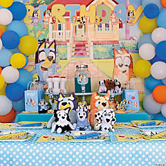 Bluey Party Supply Decoration Balloons, Banner, Cake Topper