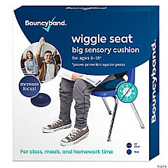 Bouncyband Antimicrobial Big Wiggle Seat Sensory Cushion, Blue