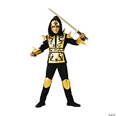 Boy’s Gold Ninja Costume - Medium