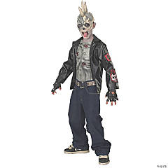 Boy's Punk Zombie Costume - Large