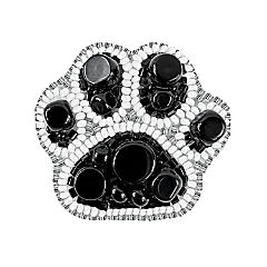BP-254C Beadwork kit for creating brooch Crystal Art &quot;Paw&quot;