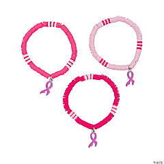 1pcs/3pcs Ribbon Thin Line Breast Cancer Awareness Rubber Bracelet Silicone Wristband Silicone Bracelet Wristband,Temu