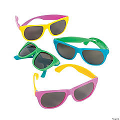 Bright Neon Nomad Sunglasses - 12 Pc.