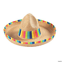 Bright Stripe Sombreros - 12 Pc.