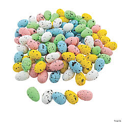 Bulk 100 Pc. Small Speckled Foam Easter Eggs
