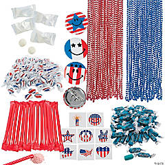 Bulk 1192 Pc. Patriotic Candy & Apparel Parade Mix