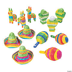 Bulk  12 Pc. Mini Piñata Decoration Assortment