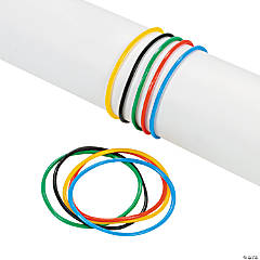 Bulk 144 Pc. International Games Ring Colors Jelly Bracelets