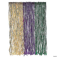 Bulk 144 Pc. Mardi Gras Parade Throwing Bead Necklaces