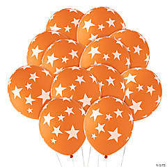 Bulk  144 Pc. Orange with White Stars 11