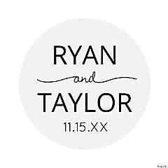 Bulk 144 Pc. Personalized Names Wedding Favor Stickers