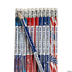 Bulk 144 Pc. Personalized Patriotic Pencil Assortment