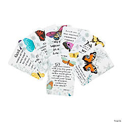 Bulk 144 Pc. Spring Butterfly Faith Wallet Card Assortment