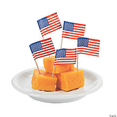 Bulk  144 Pc. USA Flag Picks