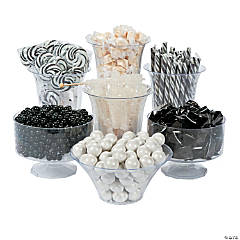 Bulk 1698 Pc. Black & White Candy Buffet Assortment