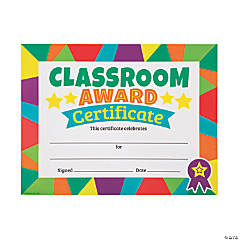 Bulk 180 Pc. Classroom Award Certificates