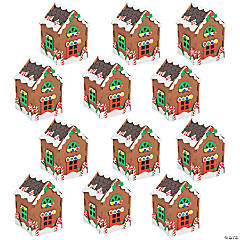 Buy Foam Gingerbread Houses Craft Kit (Pack of 12) at S&S Worldwide