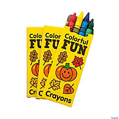 Bulk 48 Boxes Halloween Crayons - 4 Colors per box