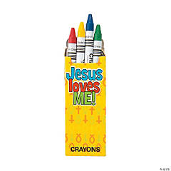 Bulk 48 Boxes Religious Crayons - 4 Colors per box