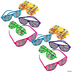 Bulk 48 Pc. 2024 Neon Shutter Glasses