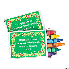 Bulk 48 Pc. 6-Color Personalized Nativity Crayon Boxes