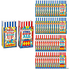 Bulk  48 Pc. Carnival Treat Bags with Stickers