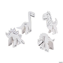 Bulk 48 Pc. Color Your Own Mini Dinosaur Characters