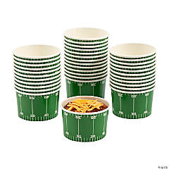 Bulk  48 Pc. Football Disposable Paper Snack Bowls
