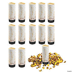 Bulk 48 Pc. Gold Celebration Confetti Poppers