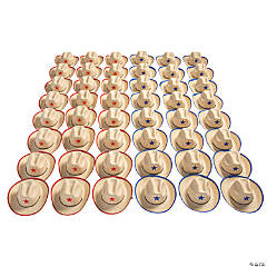 Bulk 48 Pc. Kids Cowboy Hats with Star