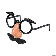 Bulk 48 Pc. Kids Nose, Eyebrows & Mustache Plastic Glasses