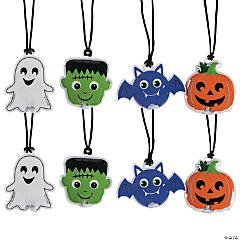 Bulk 48 Pc. Light-Up Halloween Character Necklaces
