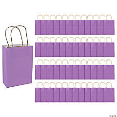 Bulk 48 Pc. Medium Purple Kraft Paper Gift Bags