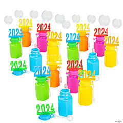 Bulk 48 Pc. Mini 2024 Bright Bubble Bottles
