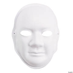 Bulk 48 Pc. Papier-Mâché DIY Masks