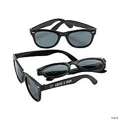 Bulk 48 Pc. Personalized Black Nomad Sunglasses
