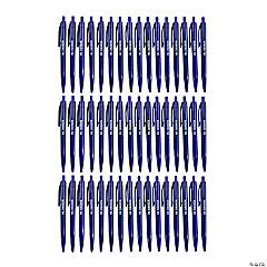 Bulk 48 Pc. Personalized Blue Retractable Pens