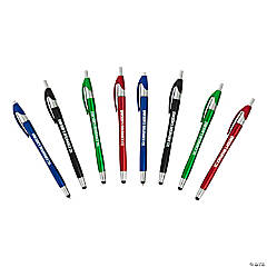 48 PC 5 Bulk Personalized Bright Positive Sayings Pens
