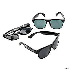 Bulk 48 Pc. Personalized Graduation Black Nomad Sunglasses