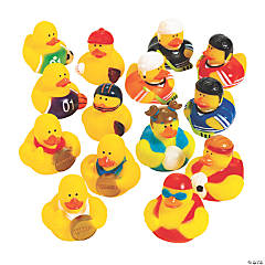 Bulk 48 Pc. Sports Rubber Ducks Assortment