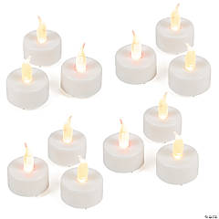 Bulk 48 Pc. White Battery-Operated Tea Light Candles