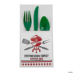 Bulk 50 Ct. Personalized BBQ Cutlery Holders