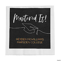 Bulk 50 Ct. Personalized Graduation Party Mastered It Luncheon Napkins