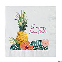 Bulk 50 Ct. Personalized Pineapple Luau Luncheon Napkins