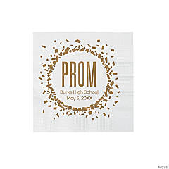 Bulk 50 Ct. Personalized Prom Beverage Napkins