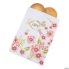 Bulk  50 Pc. Butterfly Floral Treat Bags