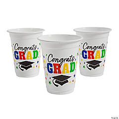 Graduation Theme Plastic Cups from Beads by the Dozen, New Orleans