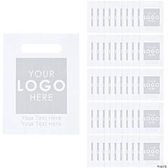 Bulk  50 Pc. Custom Full-Color Logo Paper Treat Bags