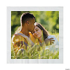 Bulk  50 Pc. Custom Photo Print Paper Luncheon Napkins