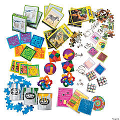 Bulk 50 Pc. Jigsaw Puzzle & Brain Teaser Giveaway Assortment